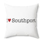 I Heart Southport. Spun Polyester Square Pillow