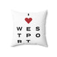 Westport Vision Spun Polyester Square Pillow