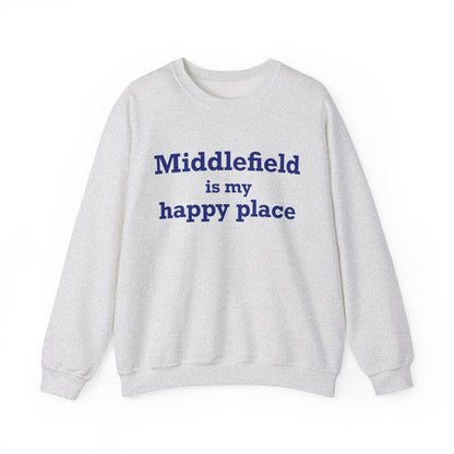 Middlefield is My Happy Place Unisex Heavy Blend™ Crewneck Sweatshirt