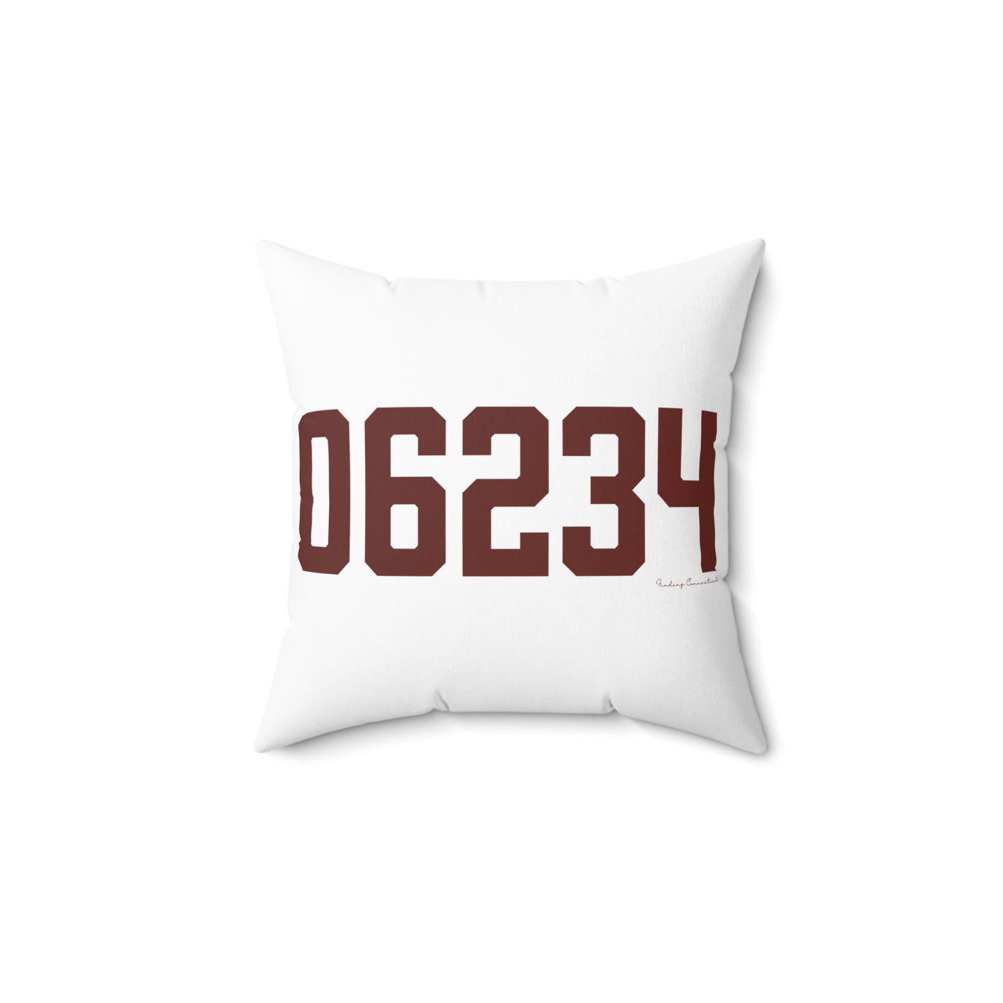 06234 Brooklyn Connecticut Zip Code Spun Polyester Square Pillow