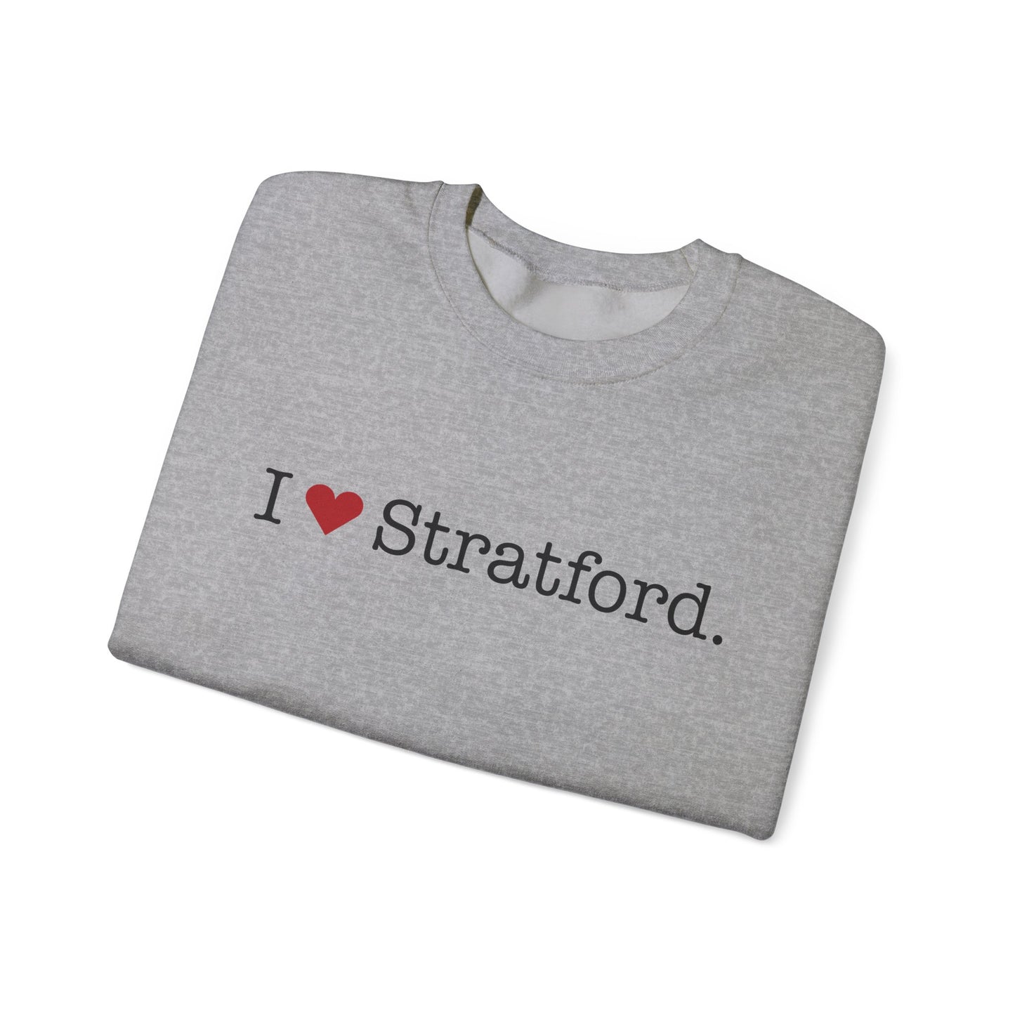 I Heart Stratford. Unisex Heavy Blend™ Crewneck Sweatshirt