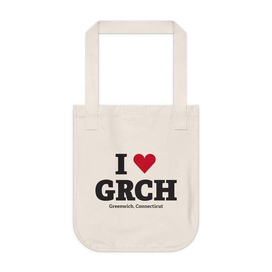 I Heart GRCH Organic Canvas Tote Bag