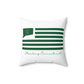 Sterling Connecticut St. Patrick’s Day Flag Spun Polyester Square Pillow