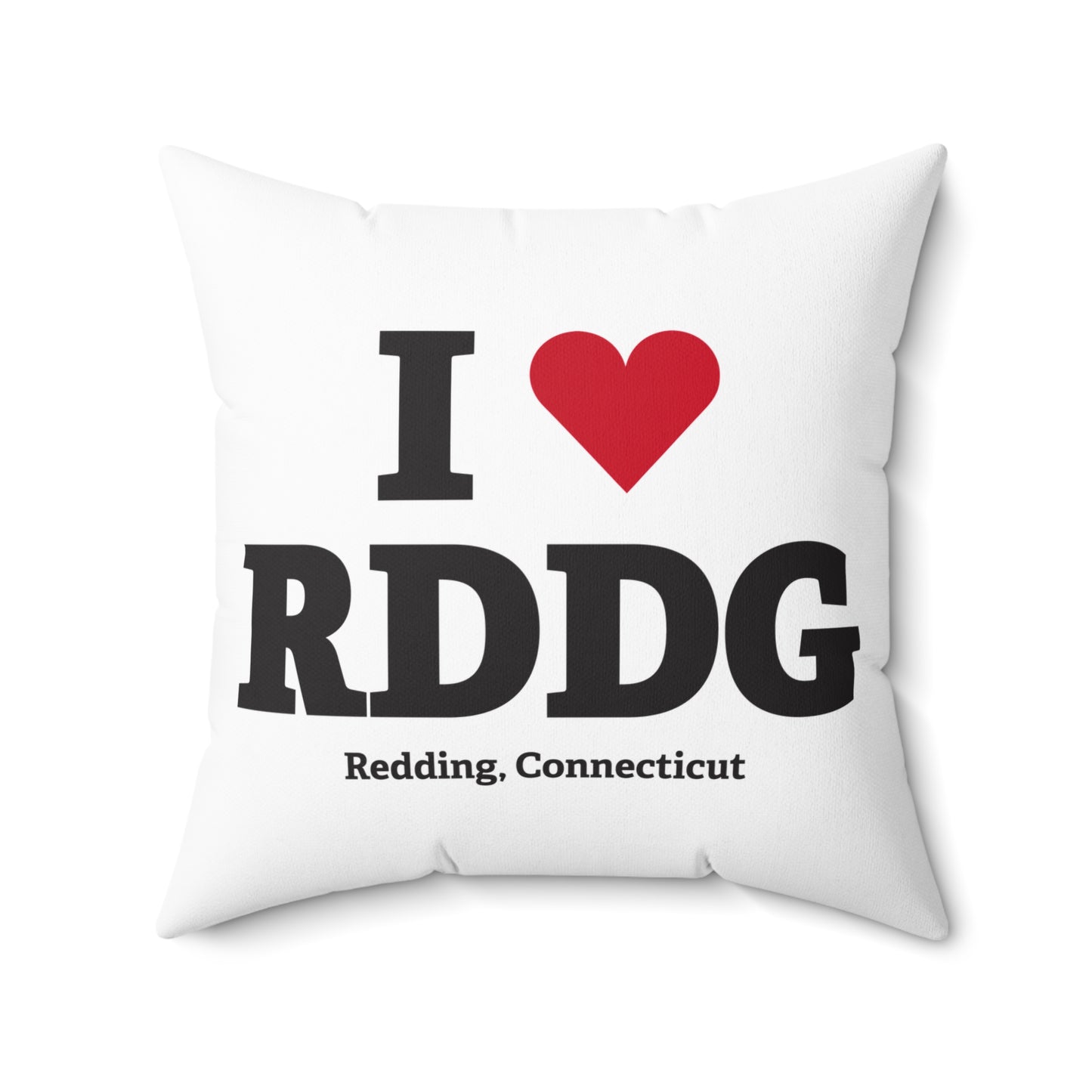 I Heart RDDG Spun Polyester Square Pillow