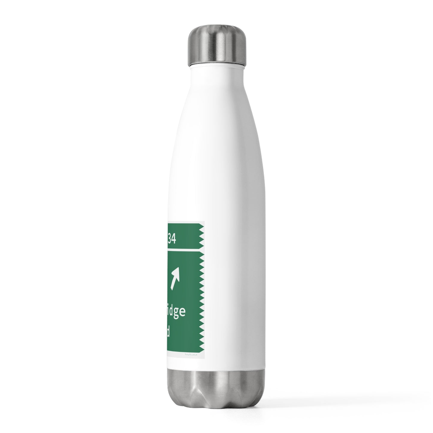 Vintage Merritt Parkway Exit 34 Sign 20oz Insulated Bottle
