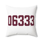 06333 East Lyme Connecticut Zip Code Spun Polyester Square Pillow
