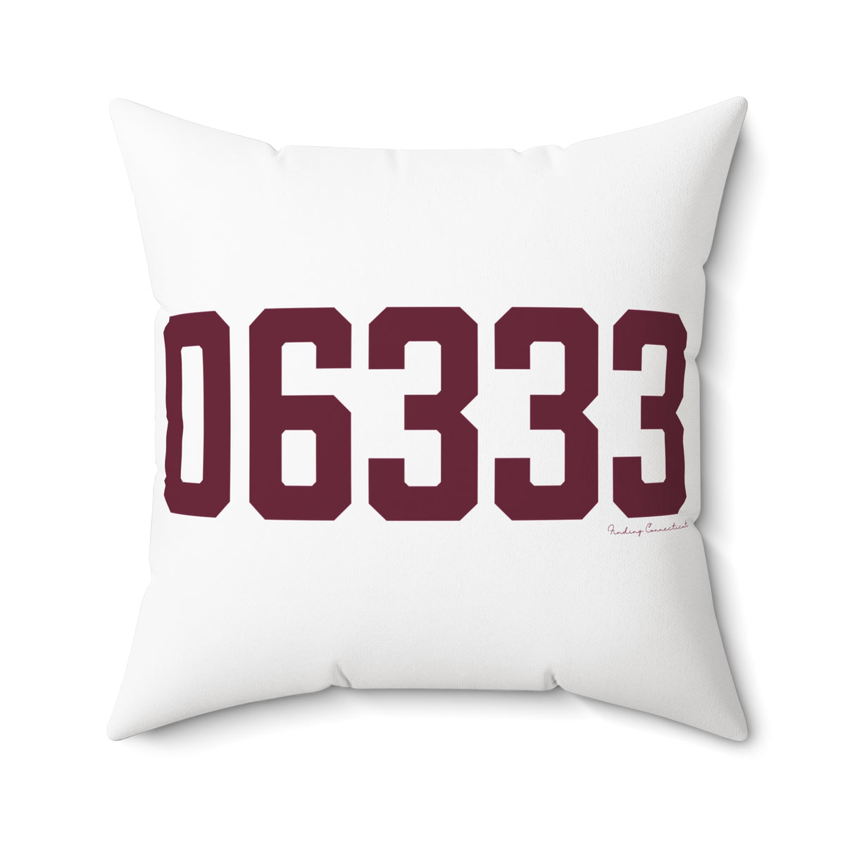 06333 East Lyme Connecticut Zip Code Spun Polyester Square Pillow
