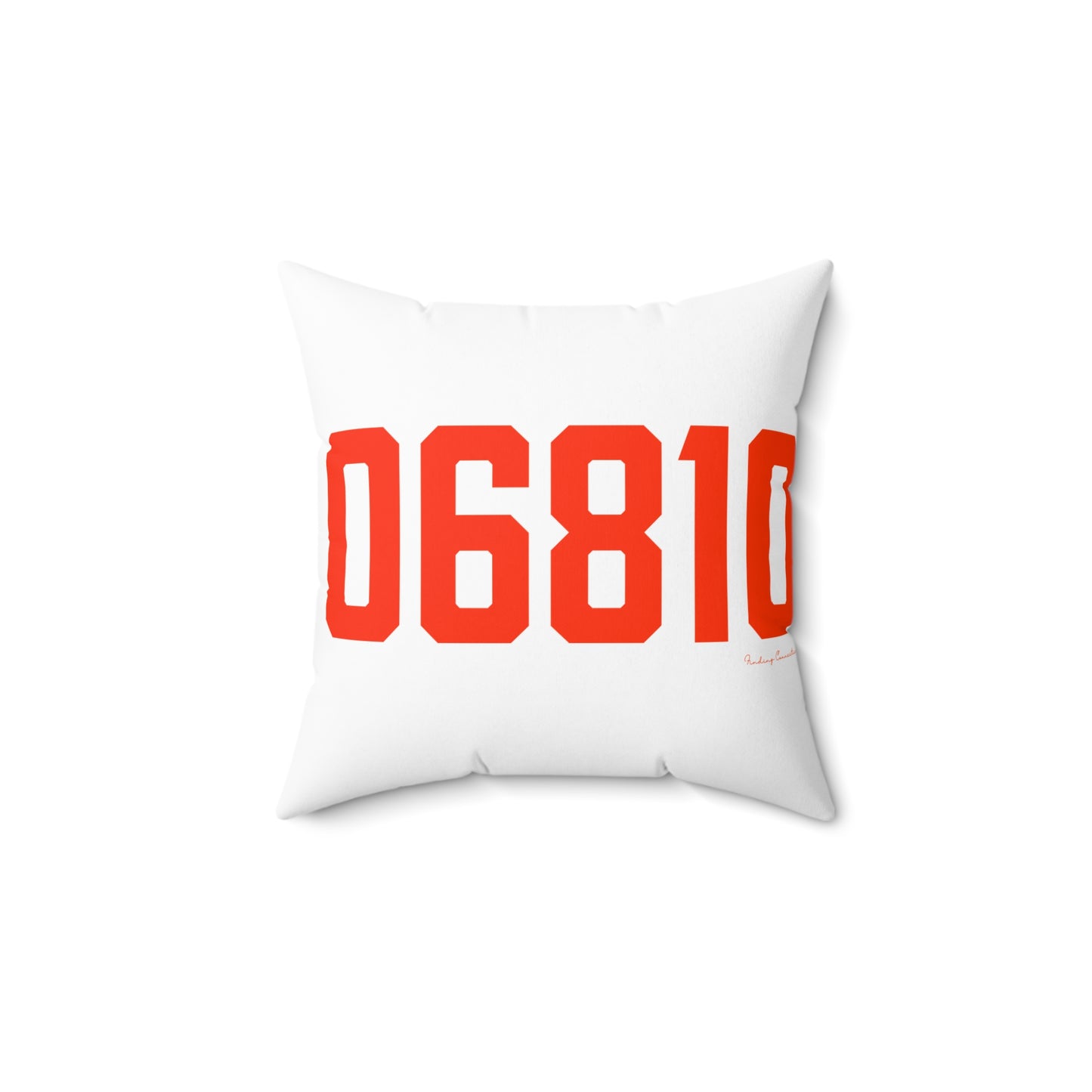 06810 Danbury Connecticut Zip Code Spun Polyester Square Pillow