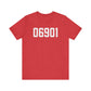 06901 Stamford Connecticut Zip Code Unisex Jersey Short Sleeve T-Shirt
