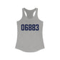 06883 Weston Connecticut Zip Code Women's Ideal Racerback Tank Top