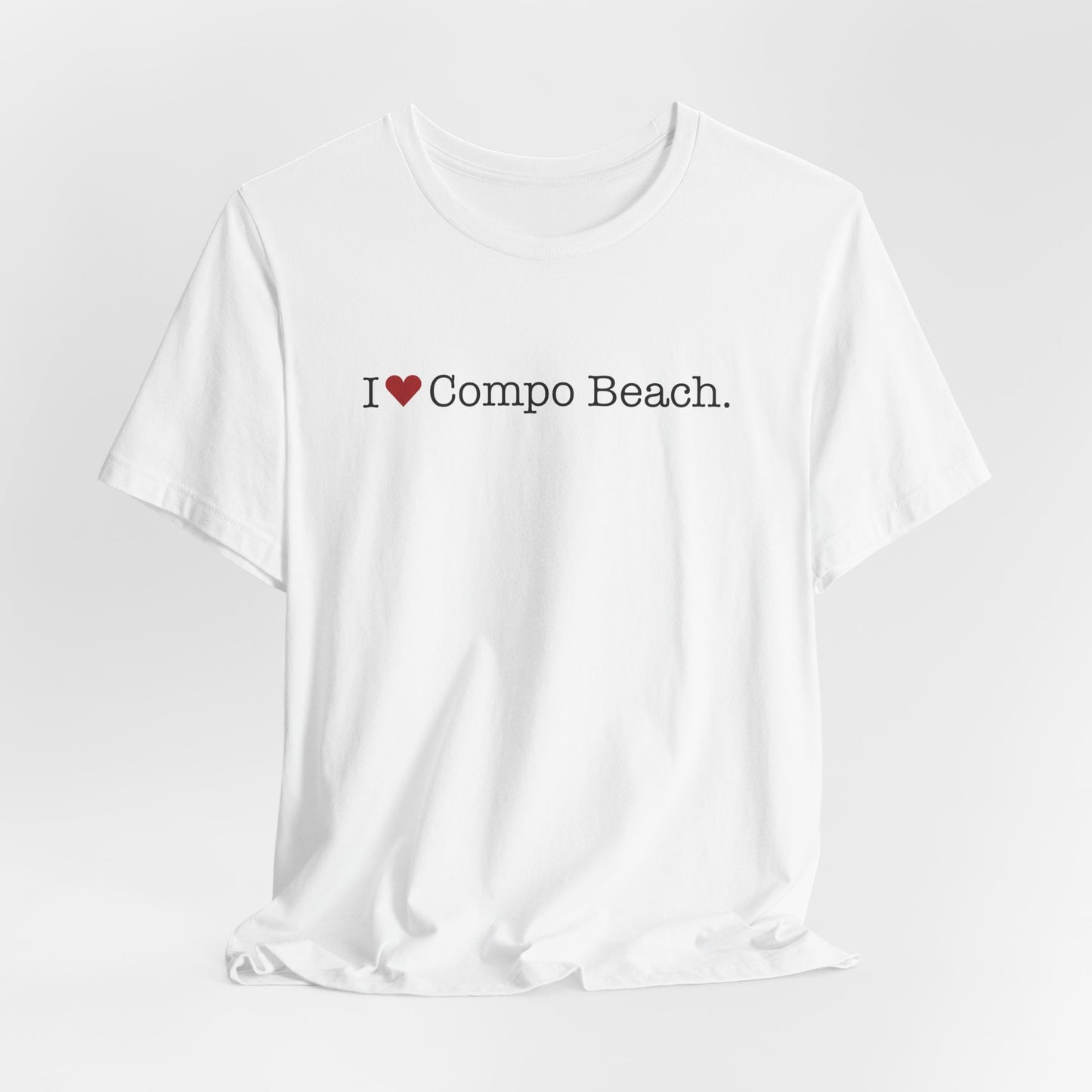 I Heart Compo Beach. Unisex Jersey Short Sleeve T-Shirt