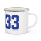 06033 Glastonbury Connecticut Zip Code Enamel Camping Mug