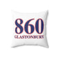 860 Glastonbury Red, White & Blue Spun Polyester Square Pillow