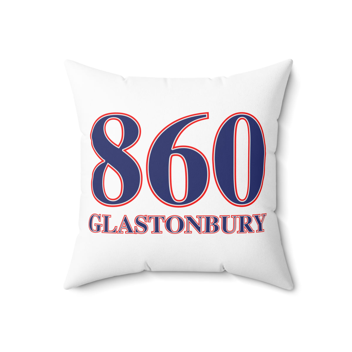 860 Glastonbury Red, White & Blue Spun Polyester Square Pillow