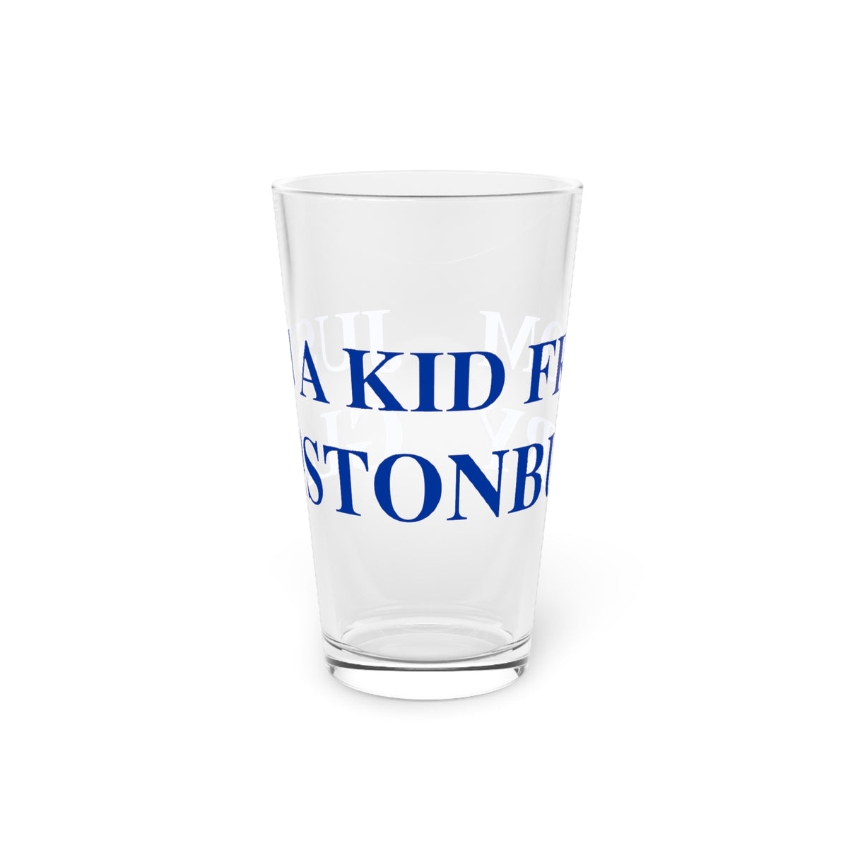 Just a kid from Glastonbury Pint Glass, 16oz