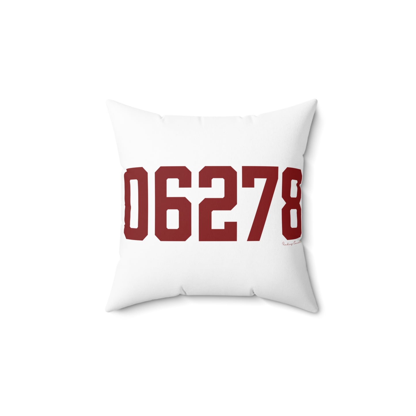 06278 Ashford Connecticut Zip Code Spun Polyester Square Pillow