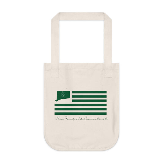 New Fairfield Connecticut St Patrick’s Day Flag Organic Canvas Tote Bag