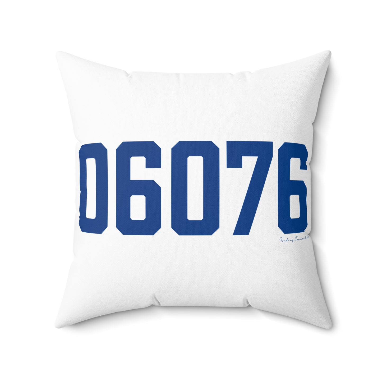06076 Stafford Connecticut Zip Code Spun Polyester Square Pillow