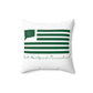 East Hartford Connecticut St. Patrick’s Day Flag Spun Polyester Square Pillow