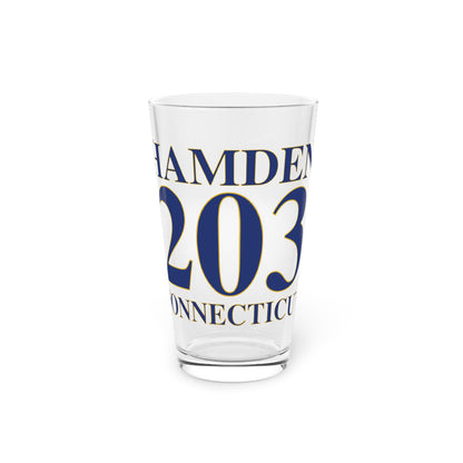 Hamden 203 Connecticut Pint Glass, 16oz