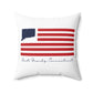 East Granby Connecticut Flag Spun Polyester Square Pillow