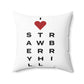 Strawberry Hill Vision Spun Polyester Square Pillow