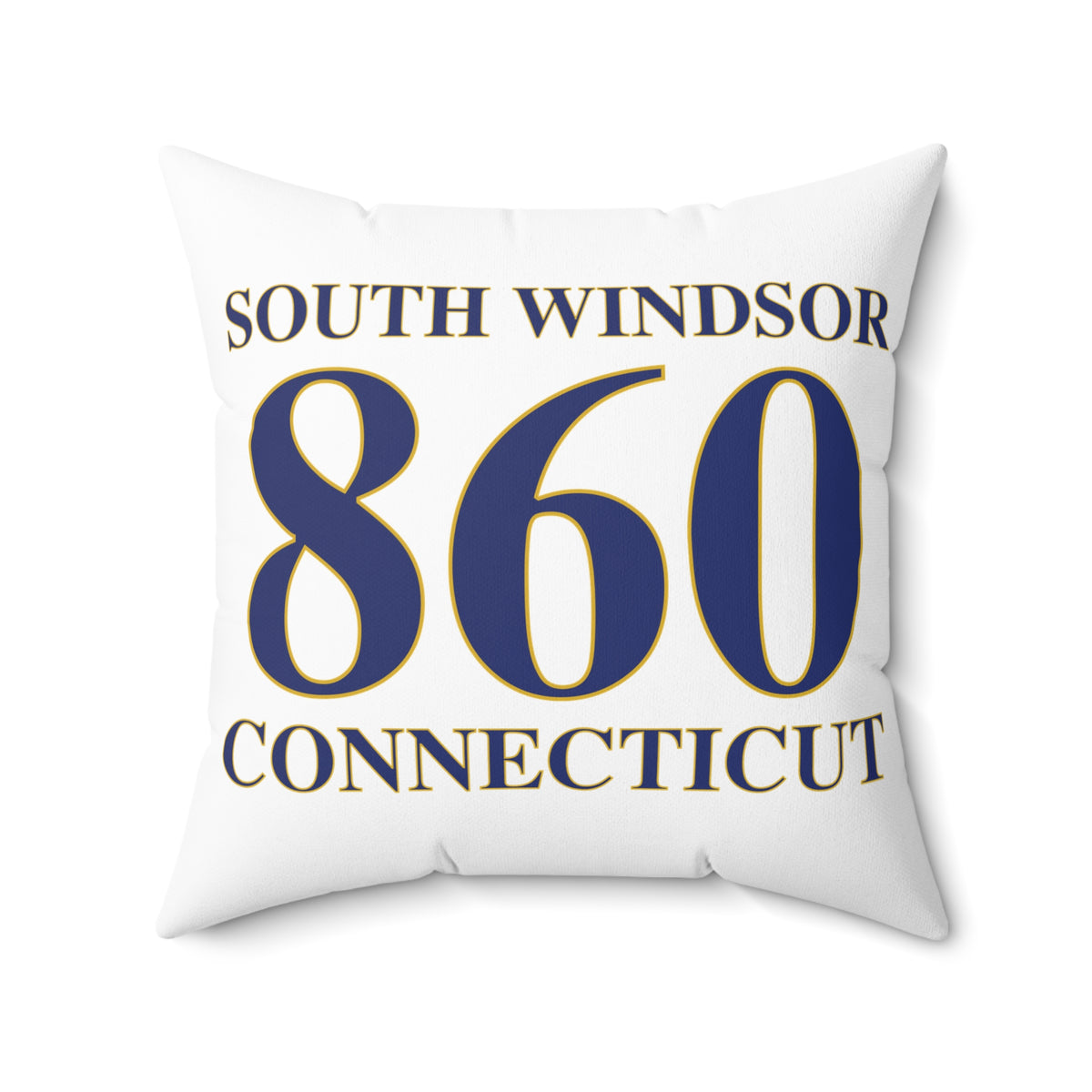 South Windsor 860 Connecticut Polyester Square Pillow