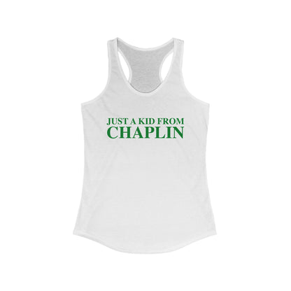 Just a kid from Chaplin Women's Ideal Racerback Tank Top