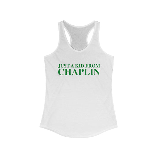 Just a kid from Chaplin Women's Ideal Racerback Tank Top