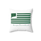 Orange Connecticut St. Patrick’s Day Flag Spun Polyester Square Pillow