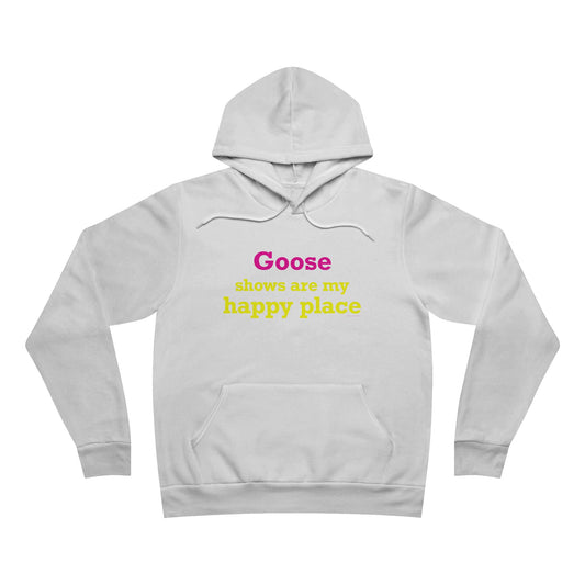Goose Shows Are My Happy Place  - Yellow & Pink Unisex Sponge Fleece Pullover Hoodie
