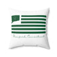 Branford Connecticut St. Patrick’s Day Flag Spun Polyester Square Pillow