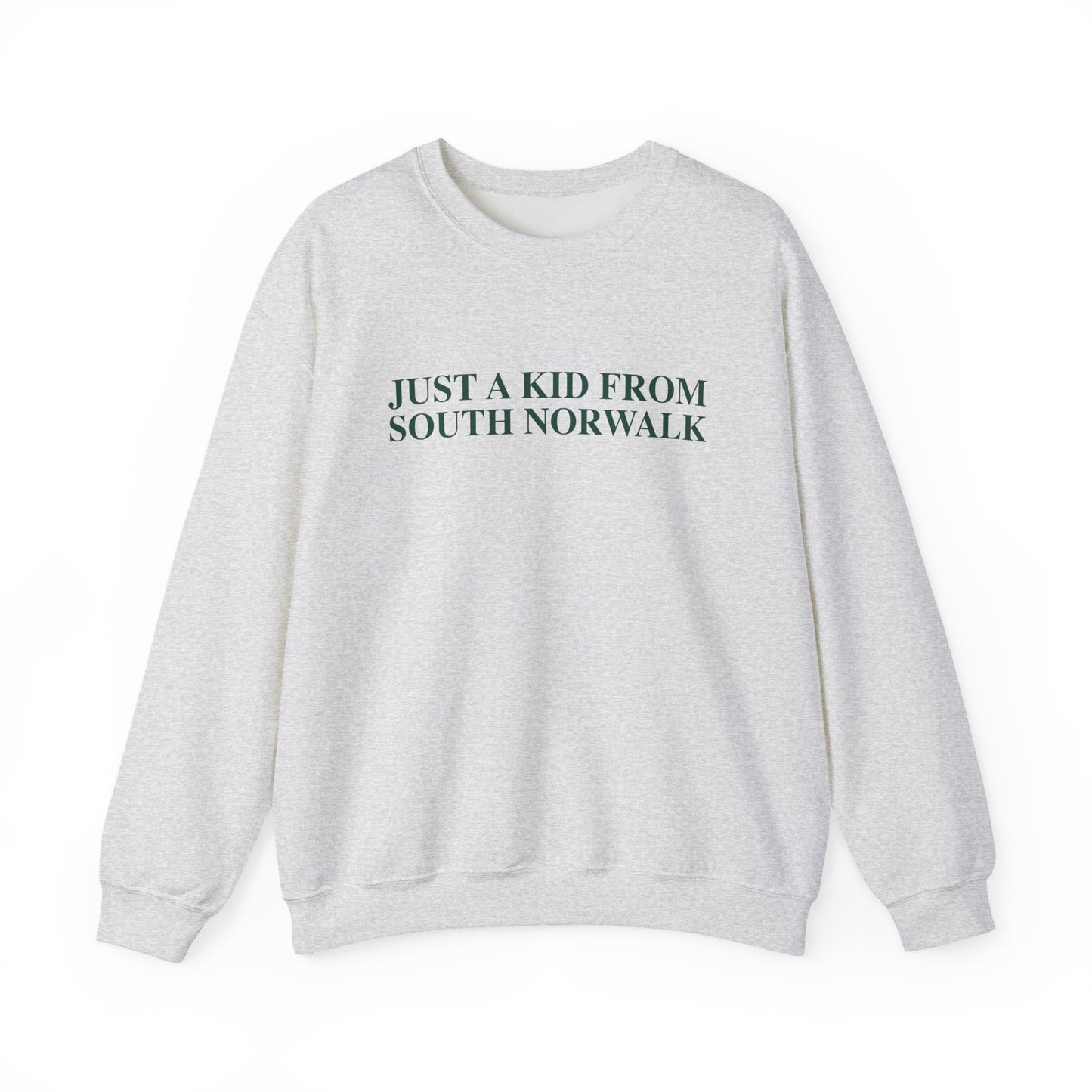Just a kid from South Norwalk Unisex Heavy Blend™ Crewneck Sweatshirt