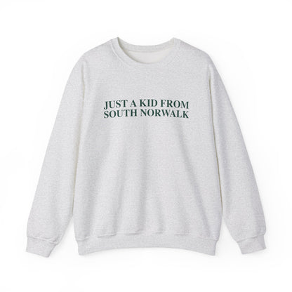 Just a kid from South Norwalk Unisex Heavy Blend™ Crewneck Sweatshirt