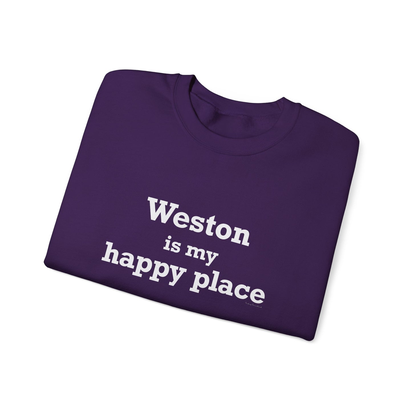 Weston Is My Happy Place Unisex Heavy Blend™ Crewneck Sweatshirt