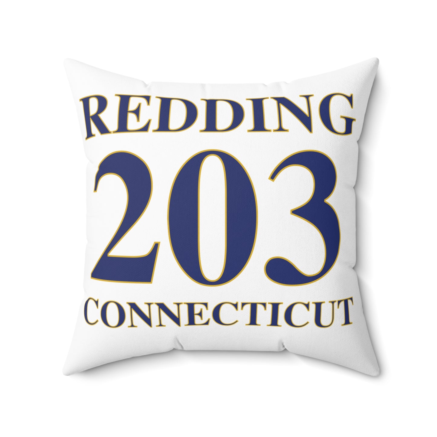 Redding 203 Connecticut  Spun Polyester Square Pillow