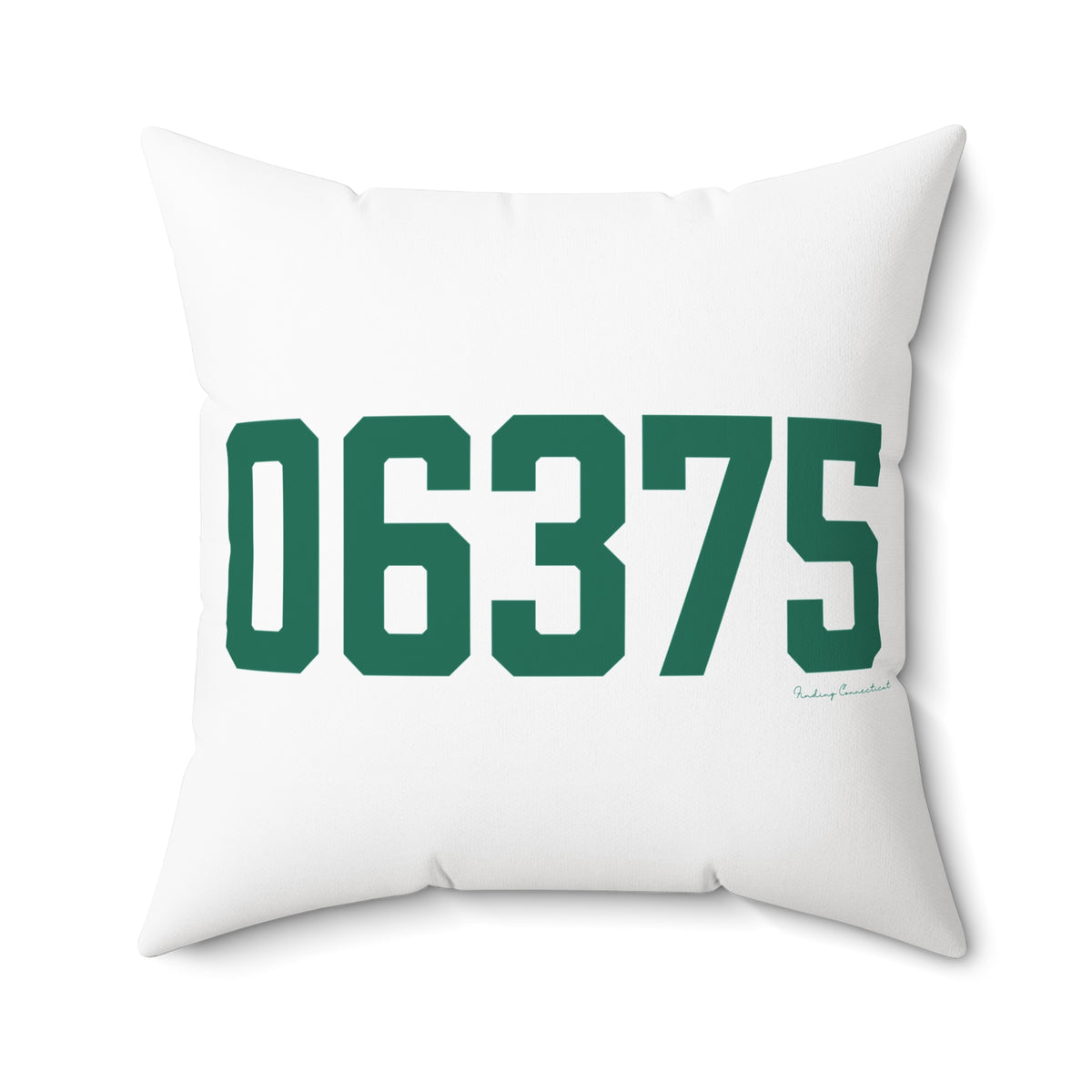 06375 New London Connecticut Zip Code Spun Polyester Square Pillow