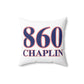 860 Chaplin Red, White & Blue Spun Polyester Square Pillow