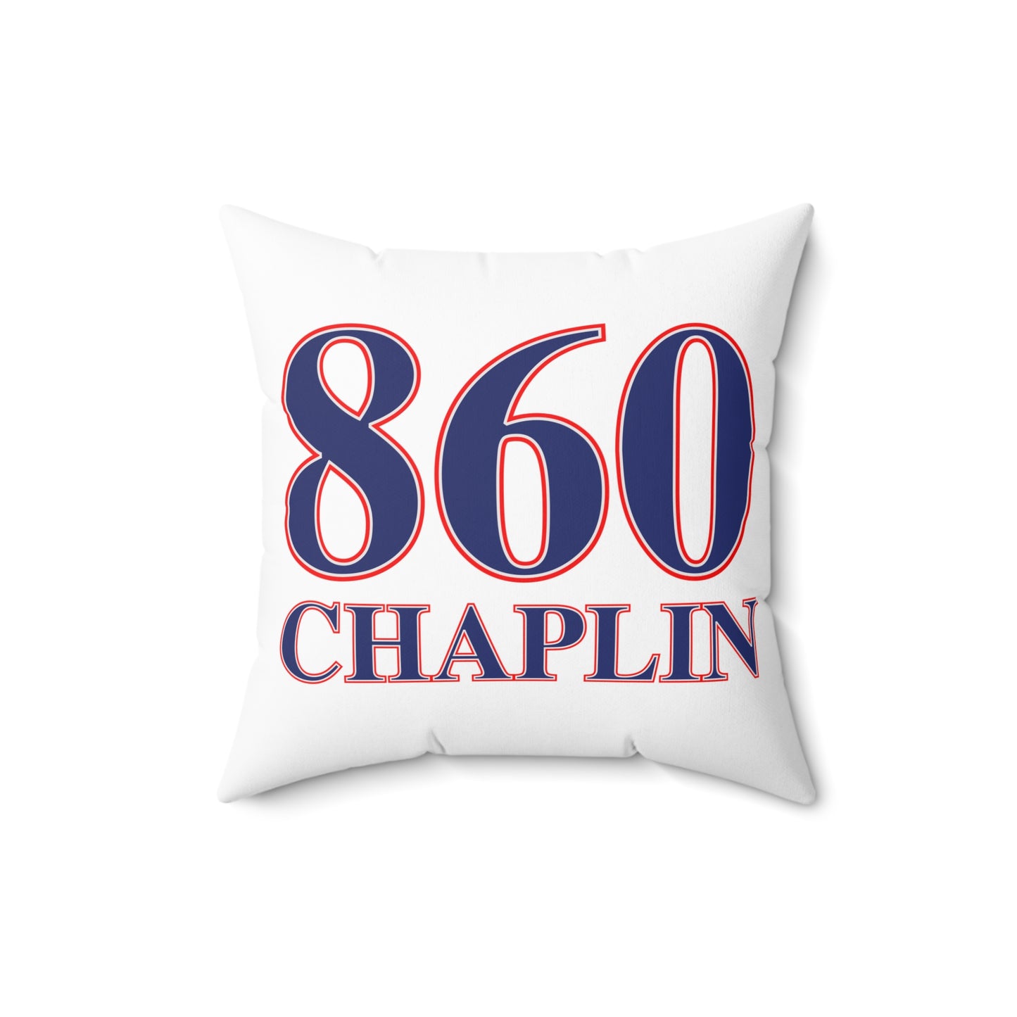 860 Chaplin Red, White & Blue Spun Polyester Square Pillow