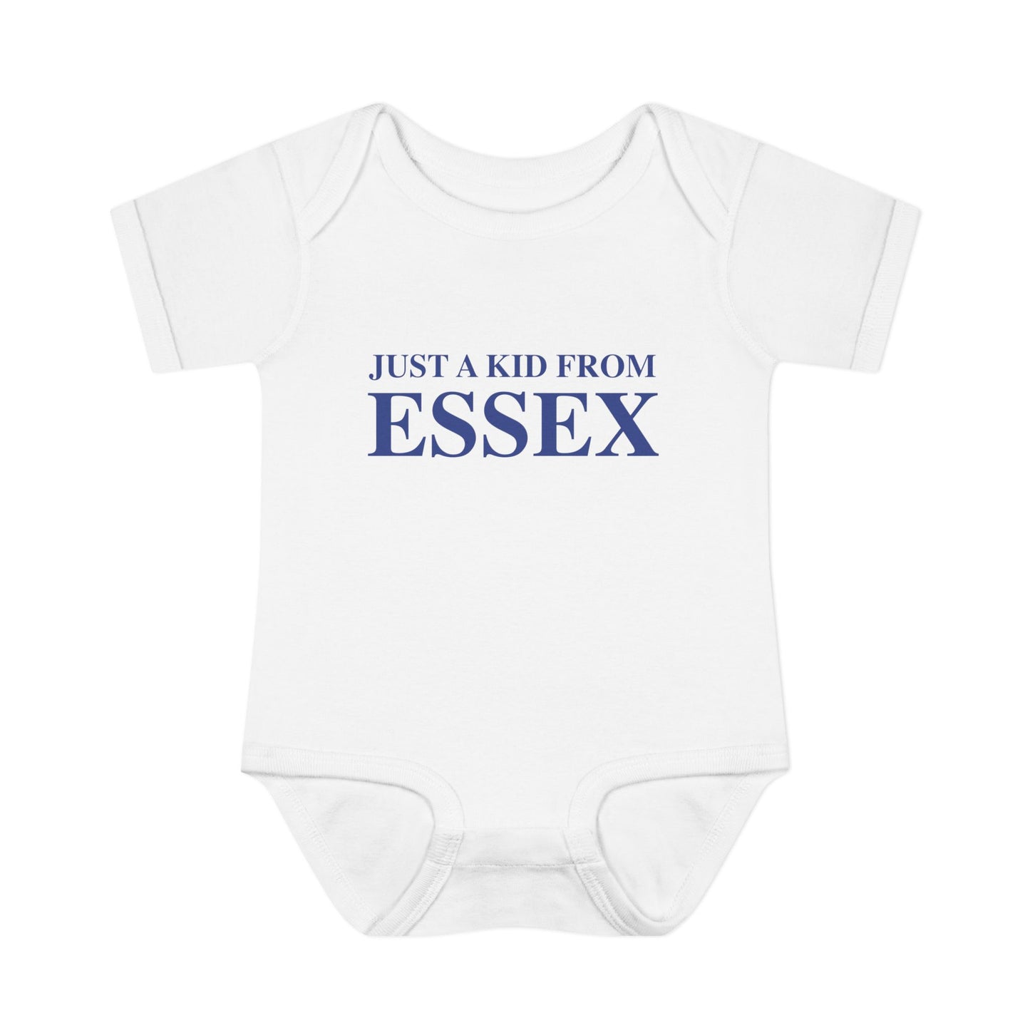 Just a kid from Essex Infant Baby Rib Bodysuit