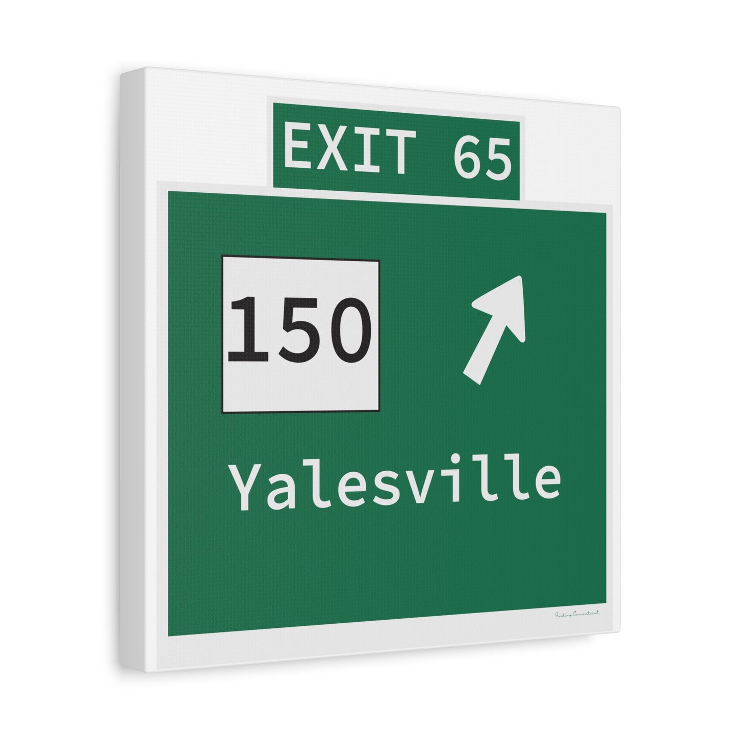 Vintage WCP Exit 65 Sign Matte Canvas, Stretched, 1.25"