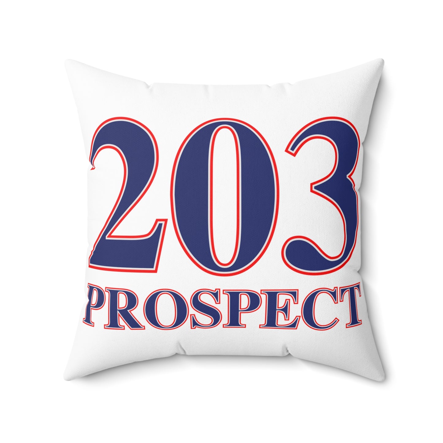 203 Prospect Red White & Blue Spun Polyester Square Pillow
