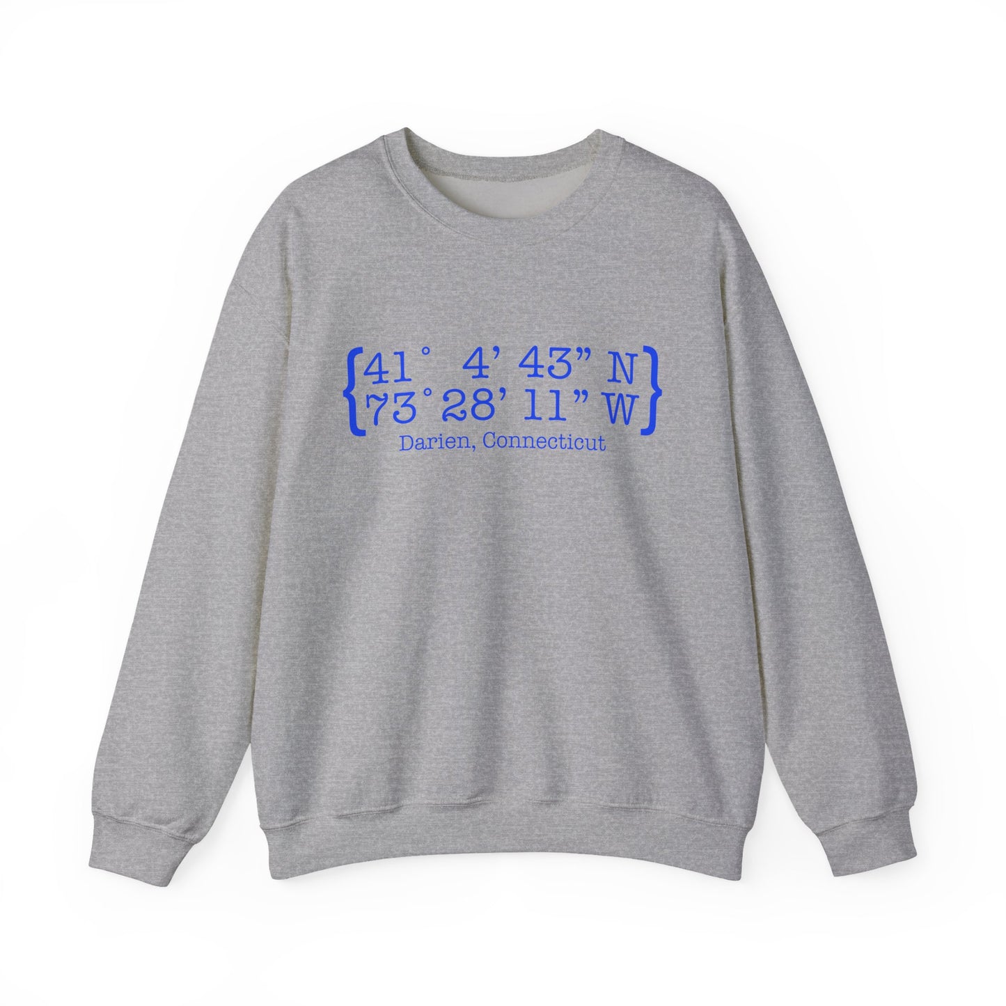 Darien Coordinates Unisex Heavy Blend™ Crewneck Sweatshirt