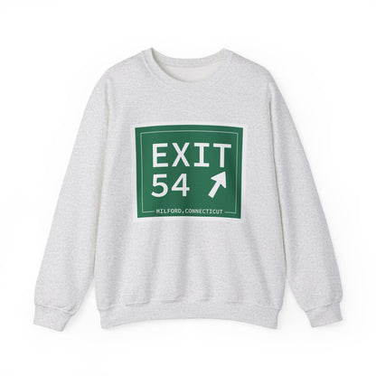 Vintage Exit 54  Merritt Parkway Sign Unisex Heavy Blend™ Crewneck Sweatshirt
