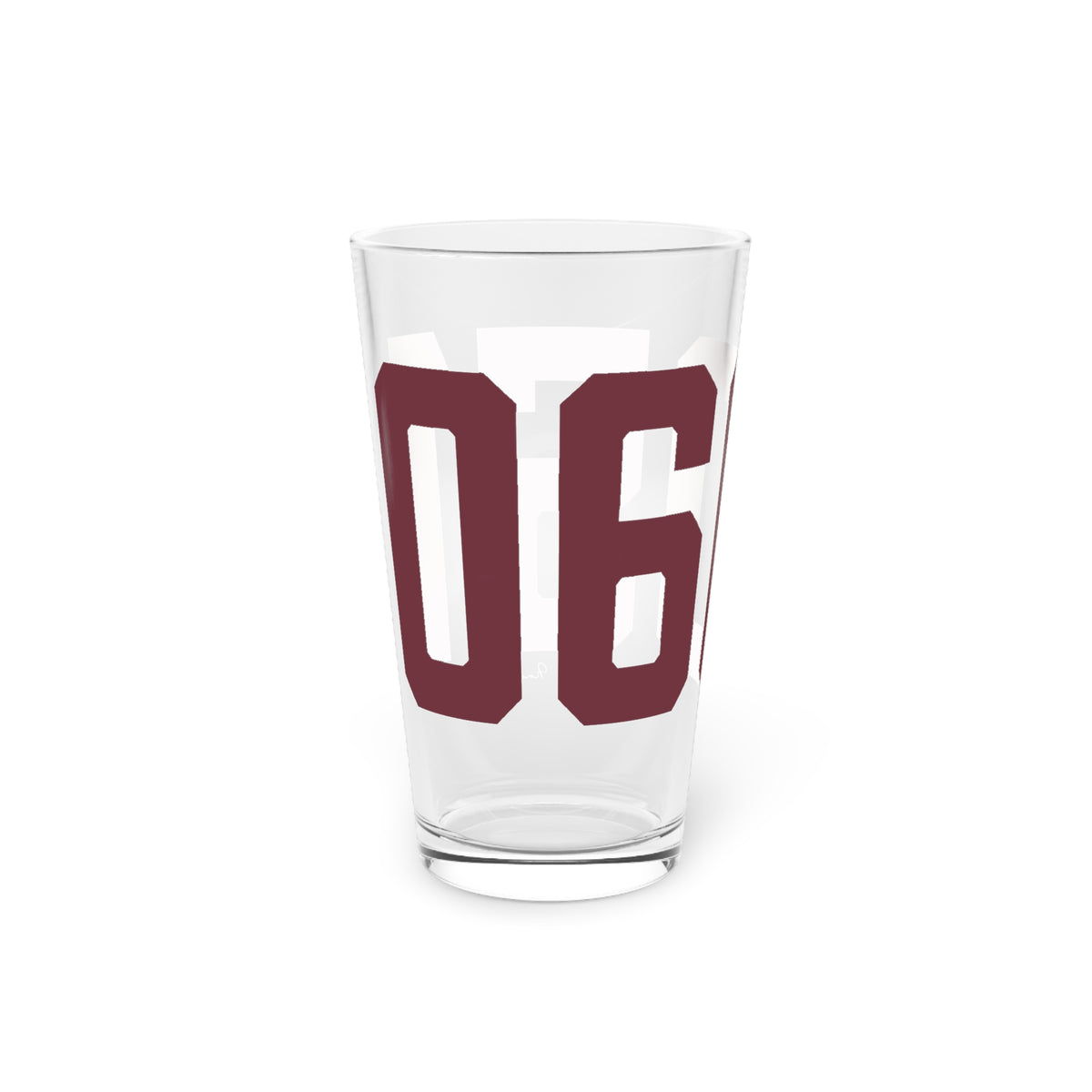 06051 New Britain Connecticut Zip Code Pint Glass, 16oz
