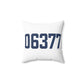 06377 Sterling Connecticut Zip Code Spun Polyester Square Pillow