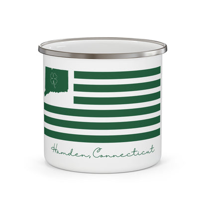 Hamden Connecticut St. Patrick’s Day Flag Enamel Camping Mug