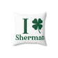 I Clover Sherman Spun Polyester Square Pillow