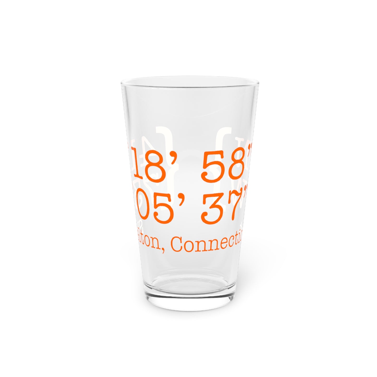 Shelton Coordinates Pint Glass, 16oz