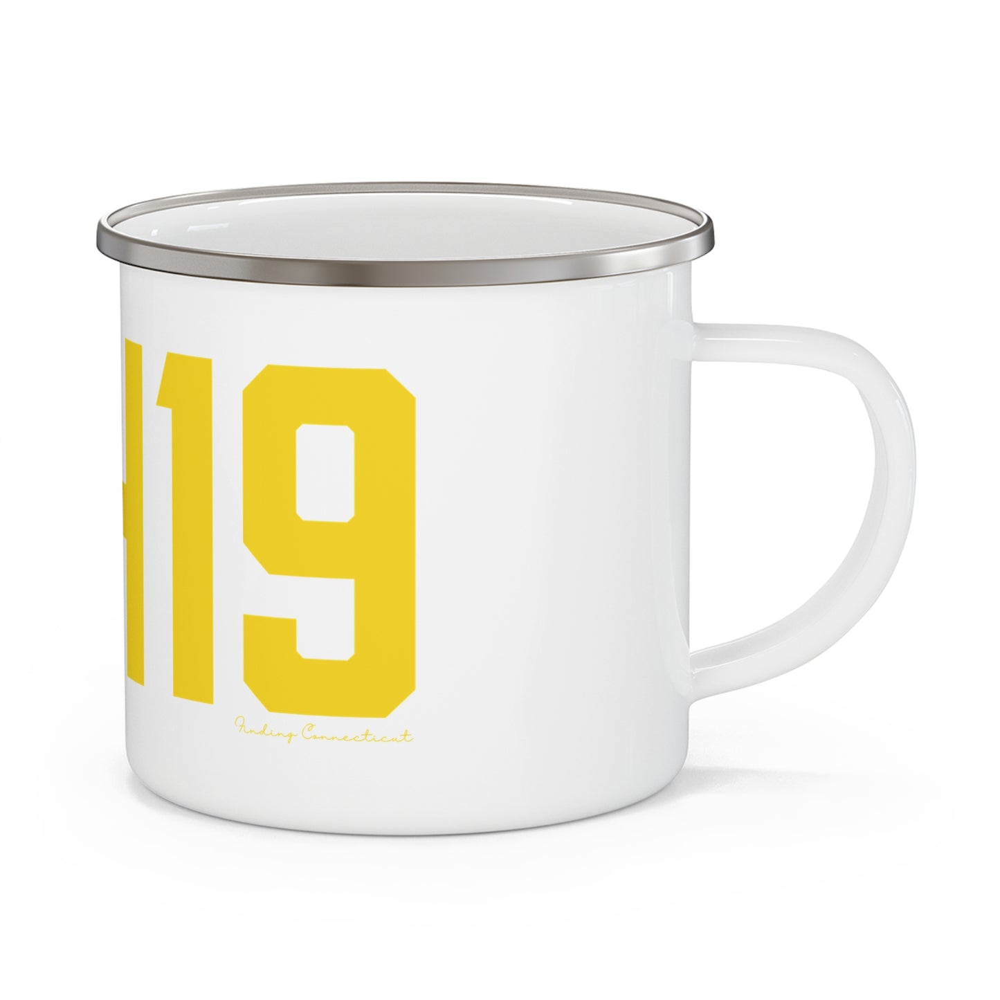 06419 Killingworth Connecticut Zip Code Enamel Camping Mug